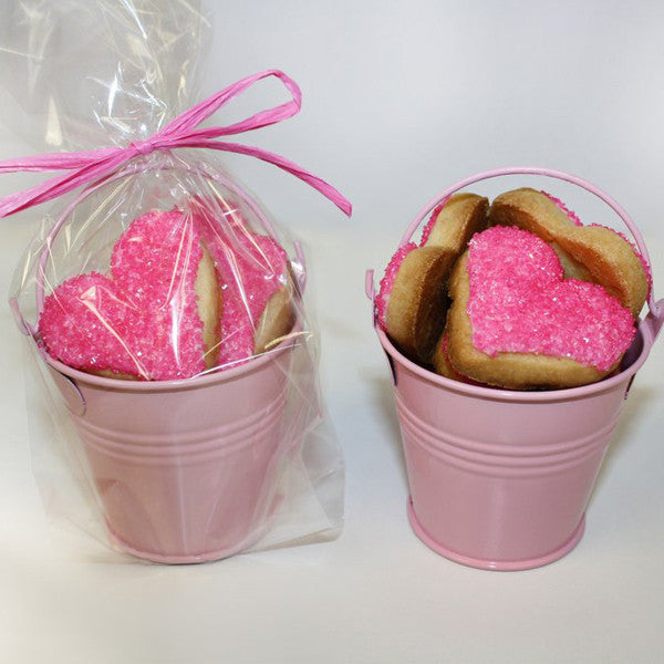 HEART SHAPED SUGAR COOKIE LOVE BUCKET – Pink (Small)