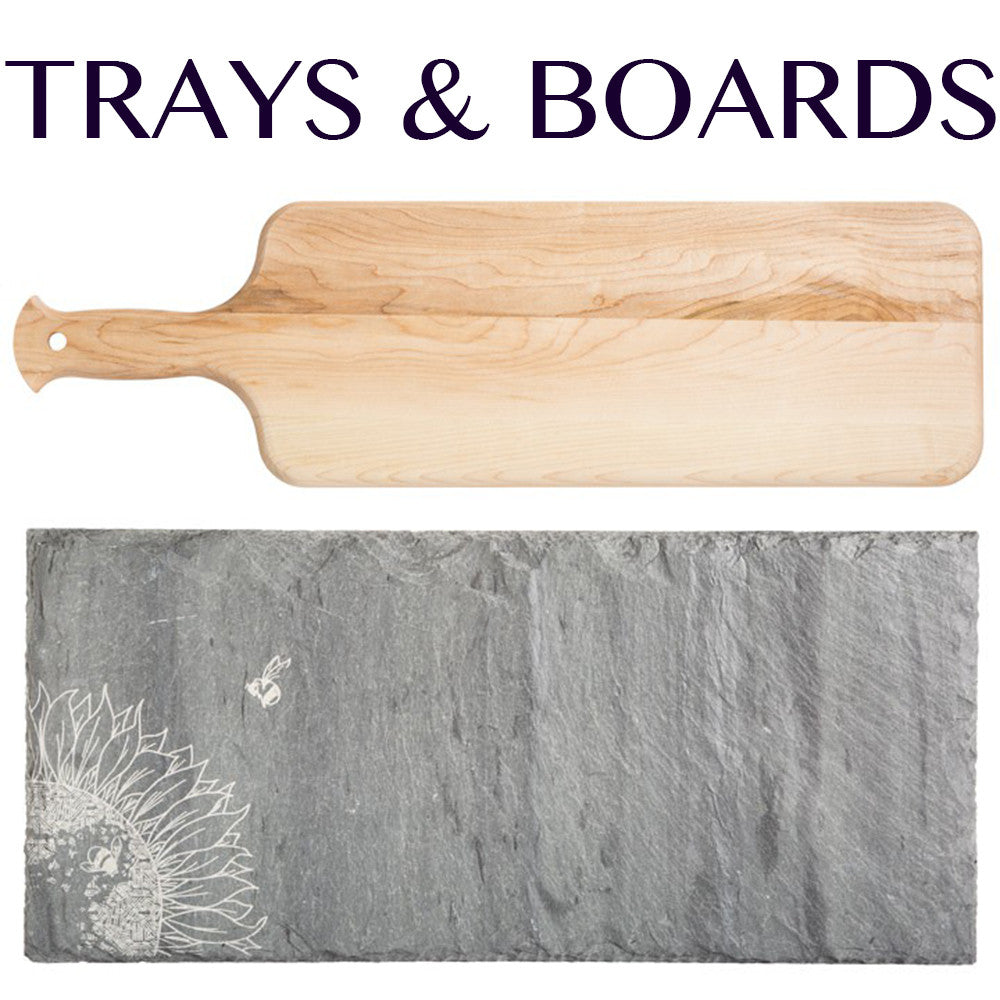ELEGANT TRAYS & SERVING BOARDS
