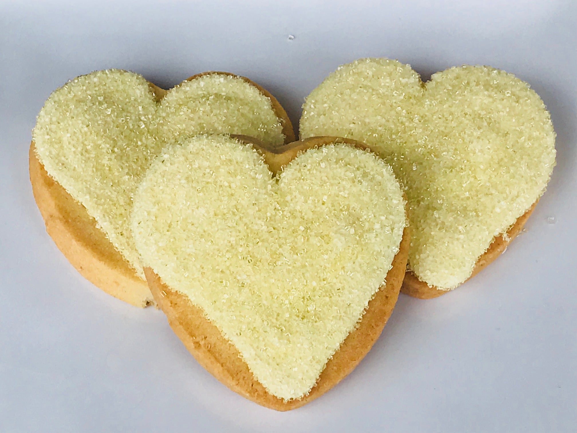 YELLOW HEART SHAPED COOKIES