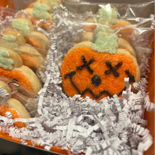 Halloween Pumpkin Face Cookie | Individually wrapped