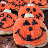 Halloween Pumpkin Face Cookie | Individually wrapped