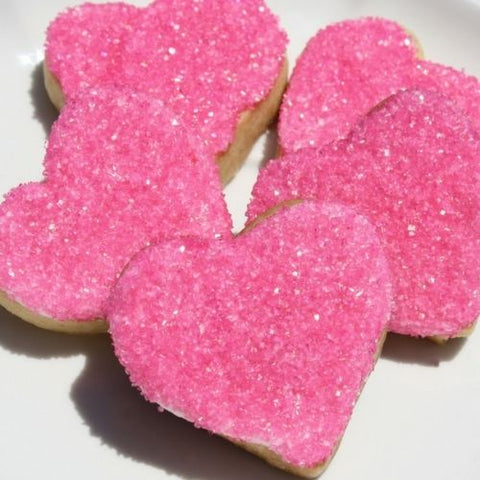 PINK HEART SHAPED COOKIES | small