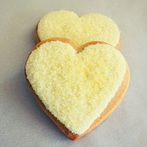 yellow heart shaped cookies for cookie favors, employee gifts, or employee appreciation. Baked fresh. Always gift wrapped