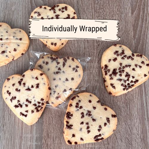 Chocolate Chip Heart-Shaped Sugar Cookie