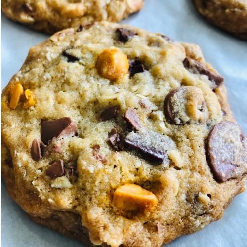 fresh-baked chocolate chip cookies turned up a notch. We add dark, milk, white and butterscotch chips. Order online. Personalized cookie gifts.