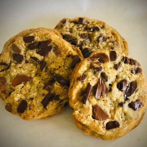 gourmet chocolate chunk chocolate chip cookies by Super Love cookies