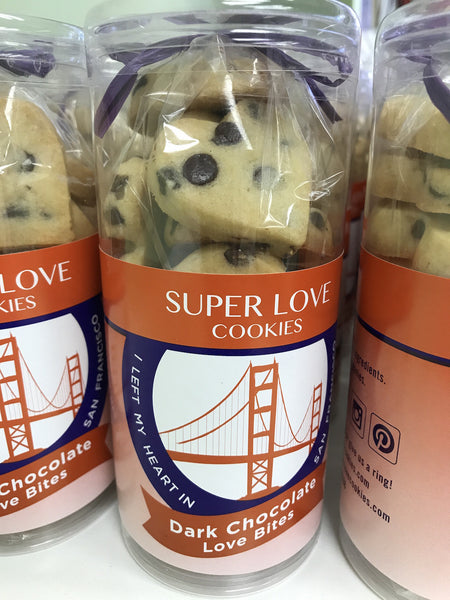 I left my heart in san francisco heart shaped cookies packaged