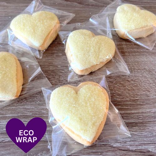 ECO WRAPPED YELLOW SUGAR COOKIE HEART