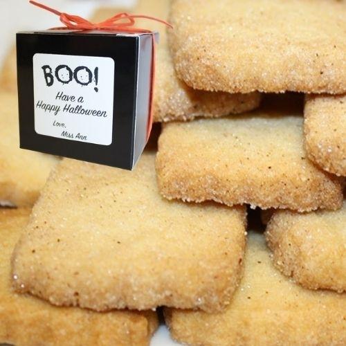 HALLOWEEN CINNAMON SUGAR COOKIES | GIFT WRAPPED