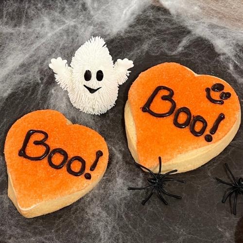 Halloween ghost cookies | Natural ingredients. Gift wrapped. Personalize for employees and friends