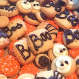 Halloween sugar cookie | mini ghosts, pumpkins, spiders, and boos. gift wrapped cookies
