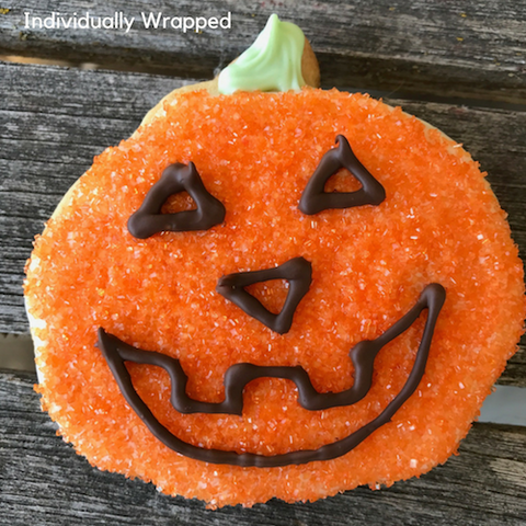 Pumpkin Face Sugar Cookie | Individually Wrapped