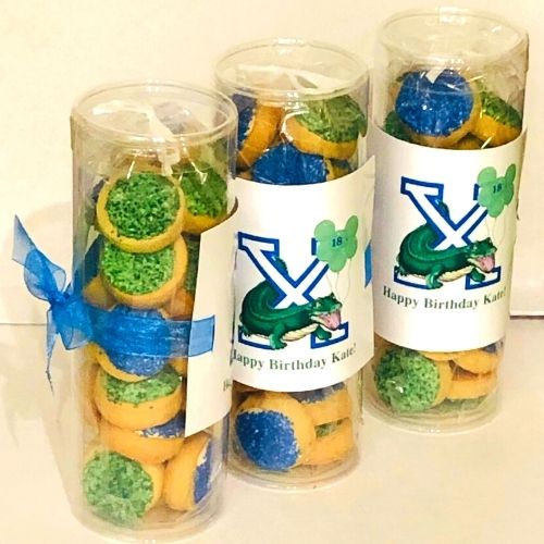 birthday cookie gifts natural sugar cookies sprinkled with sugar and personalized gift wrap