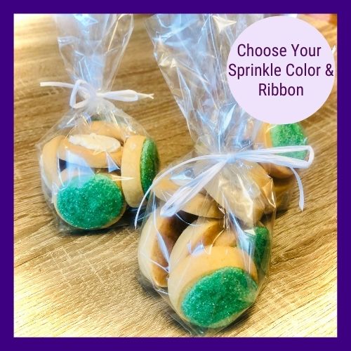 WEDDING COOKIE FAVOR | Colored Sugar Cookie Dots