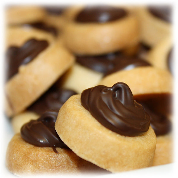 natural and organic sugar cookies | mini cookies swirled with dark chocolate. Gift wrapped. Ship us. volume discount