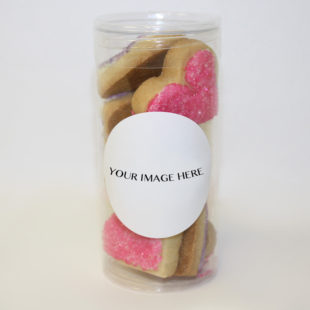 Heart-Shaped Sugar Cookies | Personalized Cookie Gift