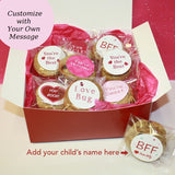 PERSONALIZED VALENTINE'S CHOCOLATE CHUNK COOKIE CARDS